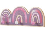 Howa Appendiabiti Da Parete "Arcobaleno"" Per Bambini In Legno 8802"