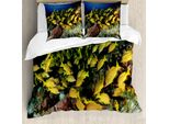 Abakuhaus Vita Nel Mare Set Copripiumino Per Letti Singoli, Pesci Tropicali Barriera Corallina, Antiacaro Adatto A Chi Soffre Di Allergie Con Federa, 155 Cm X 220 Cm - 80 X 80 Cm, Multicolore
