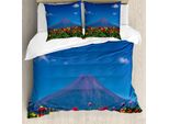 Set Copripiumino Abakuhaus Berg Per Letti Singoli, Midsummer Skies Highland, Antiacaro, Adatto A Chi Soffre Di Allergie, Con Federa, 155 Cm X 220 Cm - 80 X 80 Cm, Multicolore
