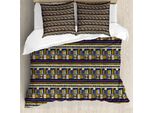 Abakuhaus Set Copripiumino Per Letti Singoli, Shapes, Antiacaro, Adatto A Chi Soffre Di Allergie, Con Federa, 155 Cm X 220 Cm - 80 X 80 Cm, Multicolore