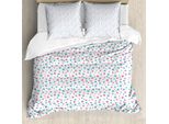Abakuhaus Set Copripiumino Blu E Rosa Per Letti Singoli, A Pois Semplici, Antiacaro, Adatto A Chi Soffre Di Allergie, Con Federa, 155 Cm X 220 Cm - 80 X 80 Cm, Rosa E Blu