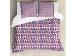 Abakuhaus Set Copripiumino Con Stampa Gufo Per Letti Singoli, Uccelli Colorati Childish, Antiacaro, Adatto A Chi Soffre Di Allergie, Con Federa, 200 Cm X 200 Cm - 80 X 80 Cm, Multicolore