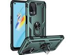 Custodia Per Oppo A54 4G A Doppio Strato Robusta, Protezione Militare Con Supporto Ad Anello E Supporto Verde