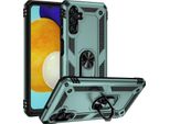Custodia Per Samsung Galaxy A13 5G/M13 5G/A04S A Doppio Strato Robusta, Protezione Militare Con Supporto Ad Anello E Supporto Verde