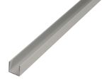 Alberts 497750 Profilo A U, Alluminio, Anodizzato Argento, 1000 X 20 X 8 Mm, Set Da 7