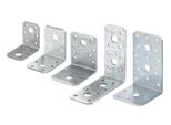Alberts 835507 Connettore Angolare, Zincato Sendzimir, 90 X 90 X 40 Mm, Set Da 50