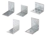 Alberts 820251 Staffa In Lamiera Forata, Zincata Sendzimir, 60 X 60 X 40 Mm, Set Da 50