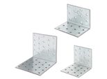Alberts 820312 Lochplattenwinkel, Zincato Sendzimir, 100 X 100 X 100 Mm, 25Er Set
