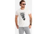 Ombre Clothing T-Shirt Da Uomo A Maniche Corte Kauri White S