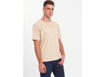 Ombre Clothing PáNske TričKo S KráTkym RukáVom Gamedaae KréMová L