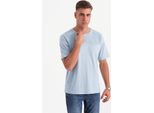 Ombre Clothing Maglietta A Maniche Corte Da Uomo Gamedaae Blu Chiaro Xxl