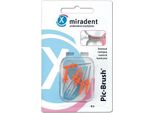 Miradent Scovolino Interdentale Pic-Brush Coni Arancione 6 Pz