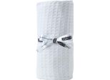 Homescapes Coperta Per Bambini In 100% Cotone Organico Bianco, 90 X 110 Cm