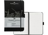 Faber-Castell 10065067 FABER-CASTELL Notizbuch, Din A6, Kariert, Schwarz