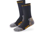 Black Crevice - Donne/Uomini/Bambini - Calze Da Trekking, Sport Ed Escursioni - 3 Paia | Colore: Nero/Bianco | Taglia: 3 (43-46)