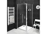 Sigma Simply Cabina Doccia Rettangolare Con Porta A Battente 900X800Mm Variante L/R, Vetro Trasparente