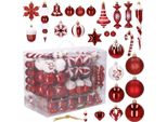 Baubles Natalizi Baubles Natalizi 153 Pezzi - Rosso