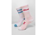 Mister Tee Accessories MT2219 | Trust Wanted Socks 2-Pack Socks - Colore: Lightrose/White - Taglia: 47-50