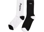 Mister Tee Accessories MT2235 | Zodiac Socks 2-Pack Socks - Colore: Nero/Bianco Acquario - Taglia: 47-50