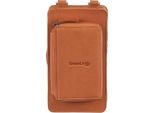 Greenland Nature Pelle Borsa Per Cellulare Portafoglio Phone Bag / Wallet Mandarin Marrone Chiaro