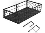 Mensola Per Fiori Da Balcone, Appendino Per Vasi Da Fiori, Recinzione In Ferro Battuto, Davanzale Interno, Mensola Per Piante Grasse, Adatta A Ringhiere Da 6,5 Cm