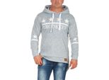 Felpa Herren Hoodie Sweatjacke Kapuzenpullover; Blau L