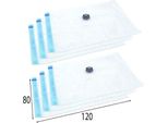 Sacchetti Sottovuoto Orion Per Abiti E Biancheria Da Letto 6 Pezzi 80X120Cm Sacchetti Sottovuoto