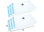 Sacchetti Sottovuoto Orion Per Vestiti E Biancheria Da Letto 6 Pezzi 60X80 Cm Sacchetti Sottovuoto