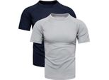 Recea Set Di T-Shirt Da Uomo Gjoni Grigio-Navy Xl