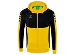 Erima Six Wings Giacca Da Allenamento Con Cappuccio Giallo/Nero 140