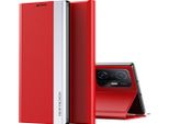 Xiaomi Mi 11T Pro Case, Custodia Magnetica In Finto Cuoio Con Funzione Stand Per Xiaomi Mi 11T / Mi 11T Pro Rosso