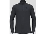 Odlo Camicia A Maniche Lunghe Mid Layer 1/2 Zip Roy Uomo Blu M
