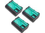 Batteria Palo Per Fotocamera EN-EL15, Capacità 2500Mah, Ricaricabile Agli Ioni Di Litio, 3 Batterie