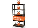 Easymaxx 2 In 1 Scaffale Per Carichi Pesanti E Banco Da Lavoro, 180 X 90 X 40 Cm - Portata 875 Kg