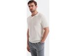 Ombre Clothing T-Shirt Da Uomo Con Colletto Alii Ecru Xl
