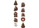 Alchemia Dell'arte Strisce Di Carta Per Scrapbooking 5X30 Cm, Natale Steampunk Time