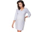 Peekaboo Camicia Da Notte Maternità Donna Grigio Calma S/M