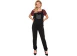Peekaboo Pantaloni Di Maternità Da Donna Con Spalline Dreaded Nero S/M
