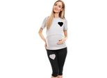 Peekaboo - Maglietta Premaman Donna Dreadful Grey L/Xl