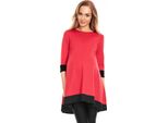 Peekaboo - Vestito Maternità Donna Campi Rosso L/Xl