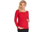 Peekaboo T-Shirt Maternità Donna Frozenr Rosso L/Xl