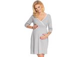 Peekaboo Camicia Da Notte Maternità Donna Vastt Grigio L/Xl