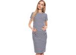 Peekaboo - Vestito Maternità Donna Wasteland Navy L/Xl