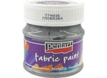 Pentart - Vernice Metallizzata Per Tessuti - Argento 50 Ml