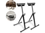 Set Di 4 Cavalletti A Rulli Tolletour 68-108CM Cavalletto A Rulli Regolabile In Altezza Banco Da Lavoro A Cavalletti A Rulli - 4 Cavalletti A Rulli £¬90 Kg Di Portata, Larghezza 30 Cm