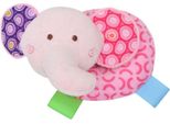 Lorelli Animali Con Sonaglio, Peluche Da Afferrare, Colori Vivaci, Dalla Nascita Rosa