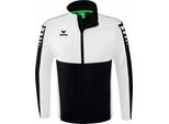 Erima Six Wings Giacca Con Maniche Staccabili Uomo - Nero / Bianco