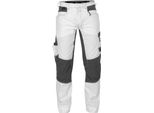 Dassy® Helix Painters Pantaloni Da Pittore Elasticizzati Bianco/Grigio Antracite Taglia 46 Lunghezza: Meno