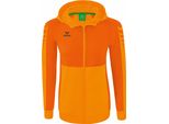 Erima Six Wings - Giacca Da Allenamento Con Cappuccio Donna - New Orange / Arancione