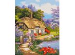 Pittura Da Numeri Con Telaio Quadri Da Dipingere - Casa Di Campagna 40X50 Cm